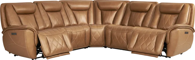 5 pc triple power reclining sectional