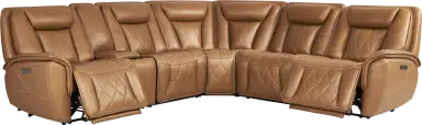 6 pc triple power reclining sectional