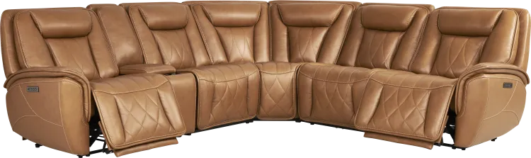 6 pc triple power reclining sectional