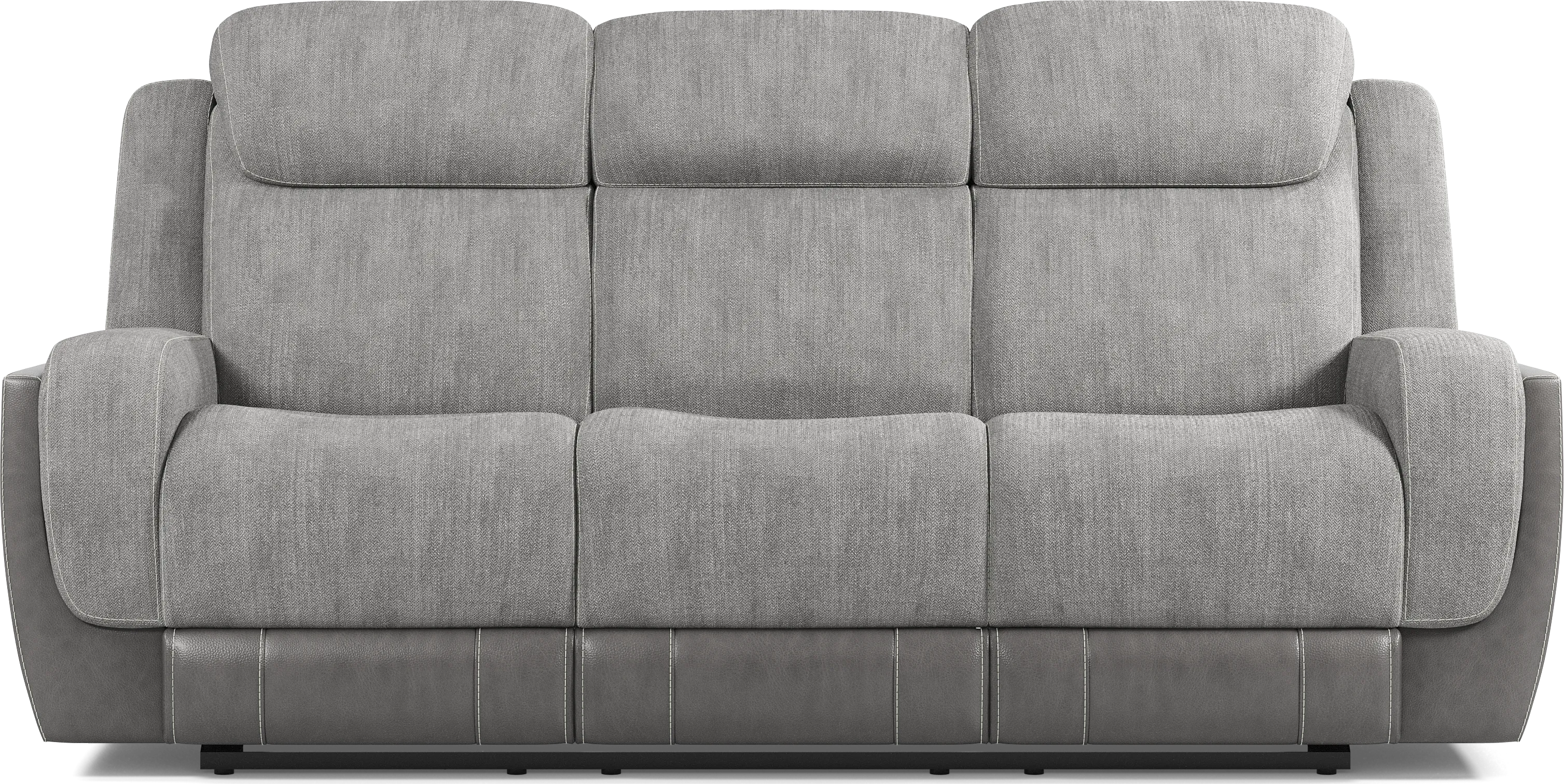 State Street Gray 5 Pc Dual Power Reclining Living Room - Thumbnail - Image 2