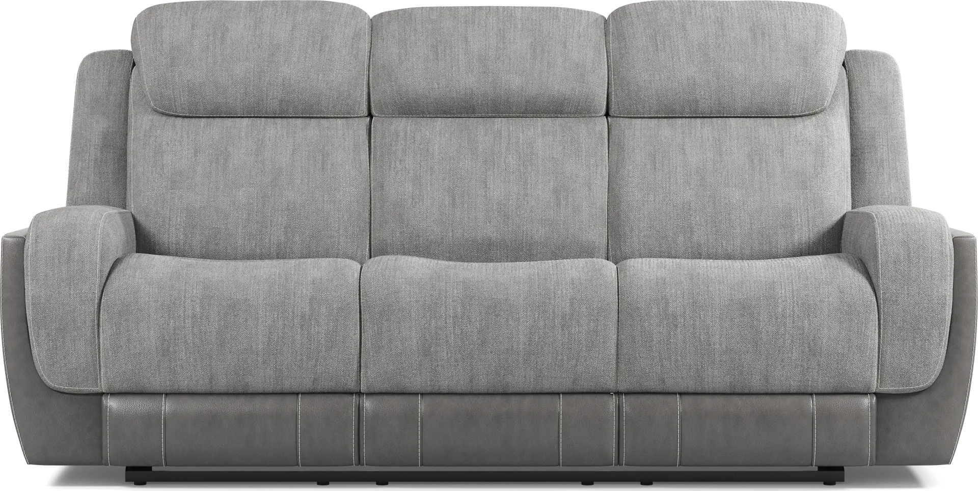 State Street Gray Dual Power Reclining Sofa