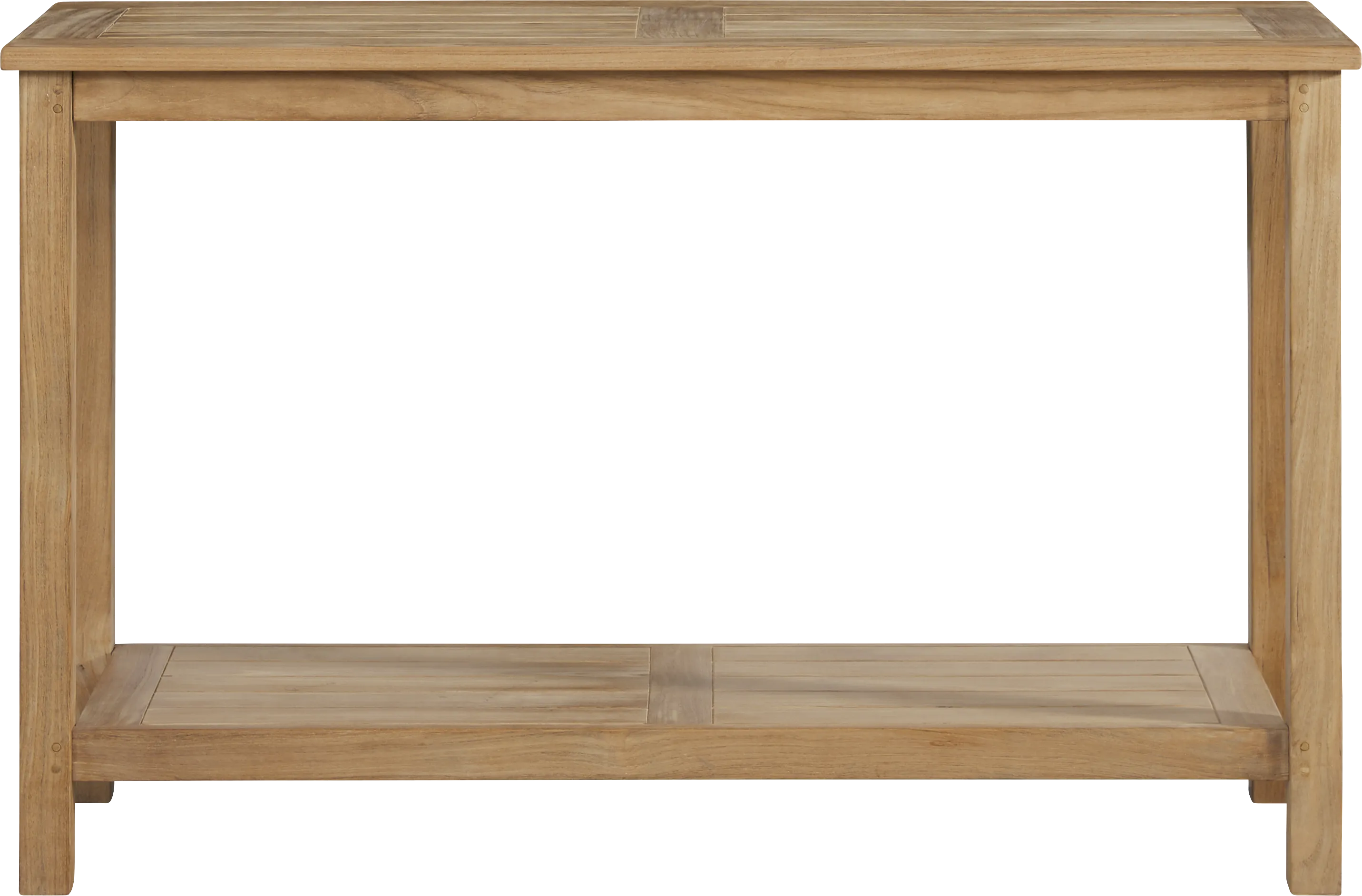 Pleasant Bay Teak Outdoor Console Table - Thumbnail - Image 1