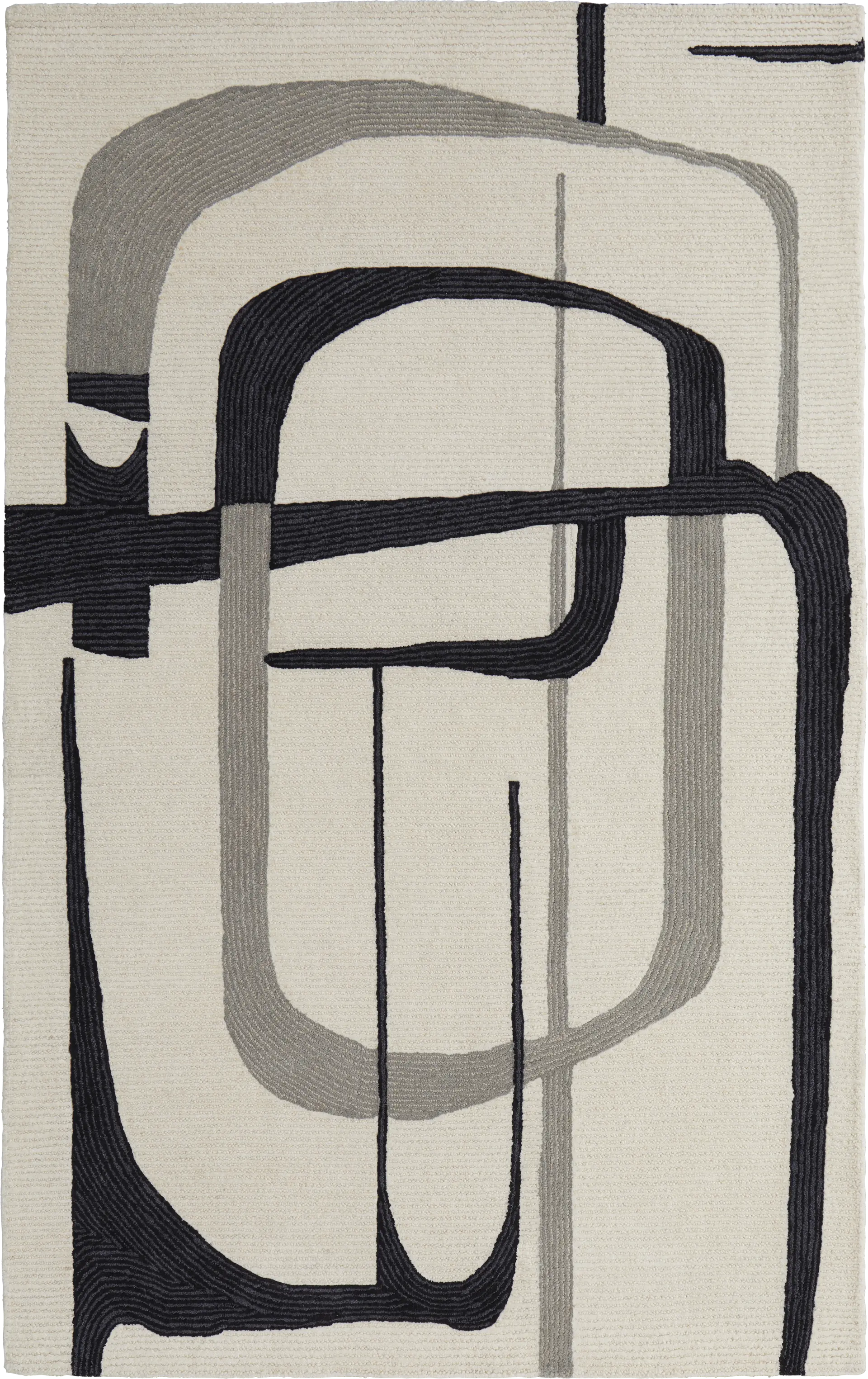 Nerida Ivory/Black 8' x 10' Rug