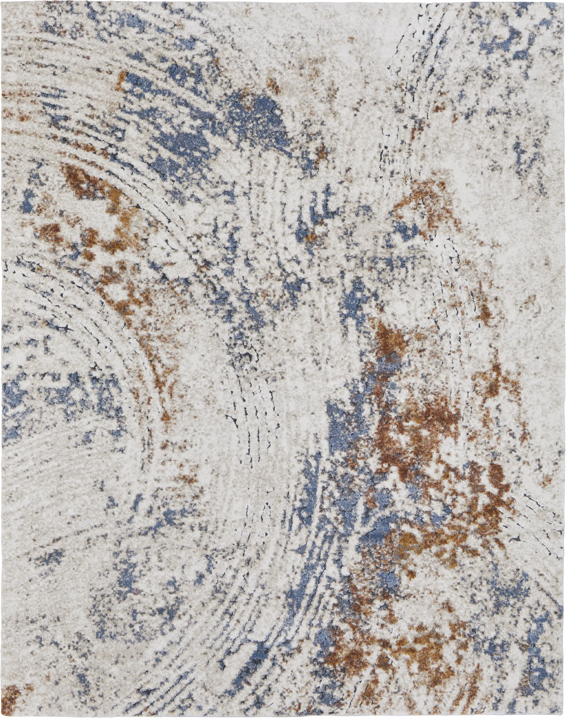 Adrenia Ivory 5'3 x 8' Rug - Image 1