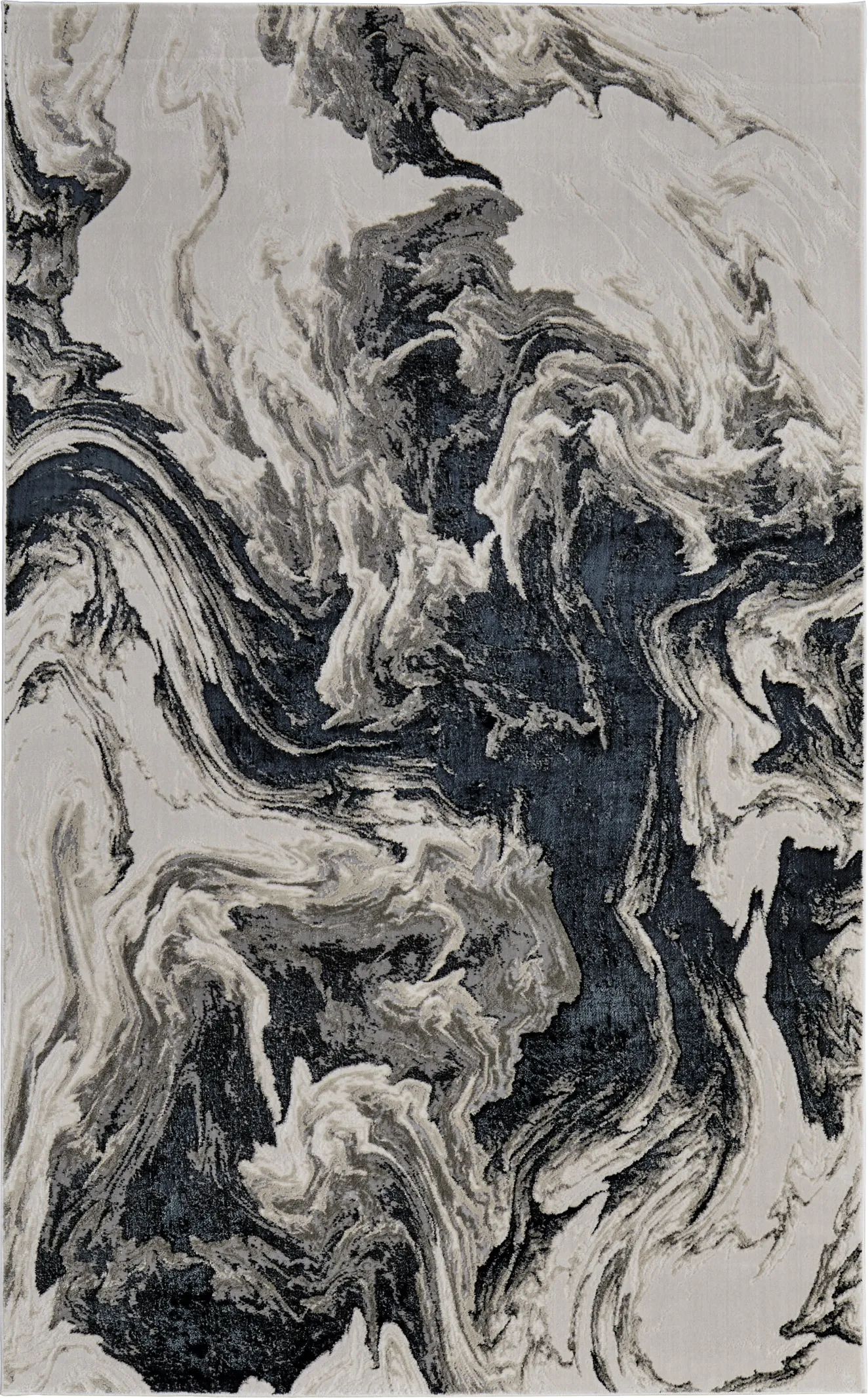 Lorera Ivory/Black 8' x 10' Rug - Image 1