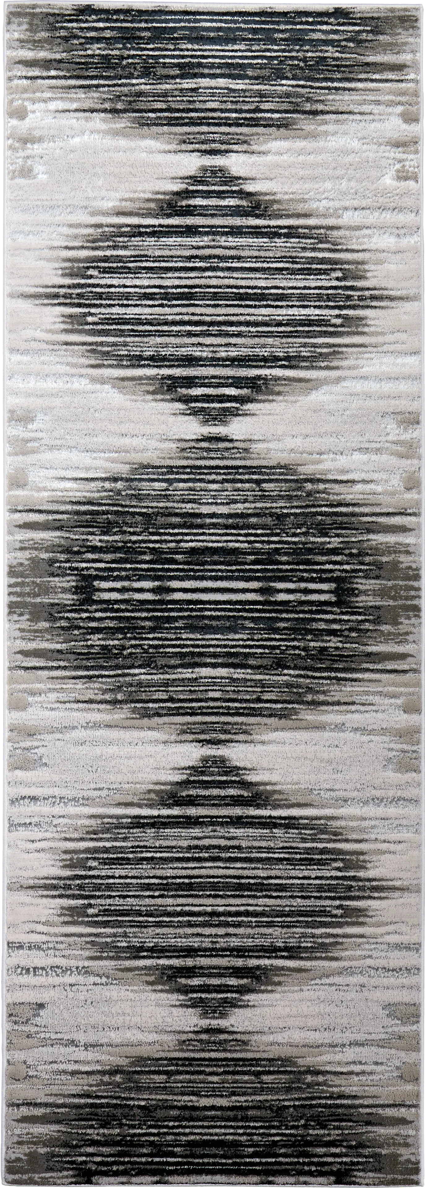 Aera Black 2'10 x 7'10 Runner Rug