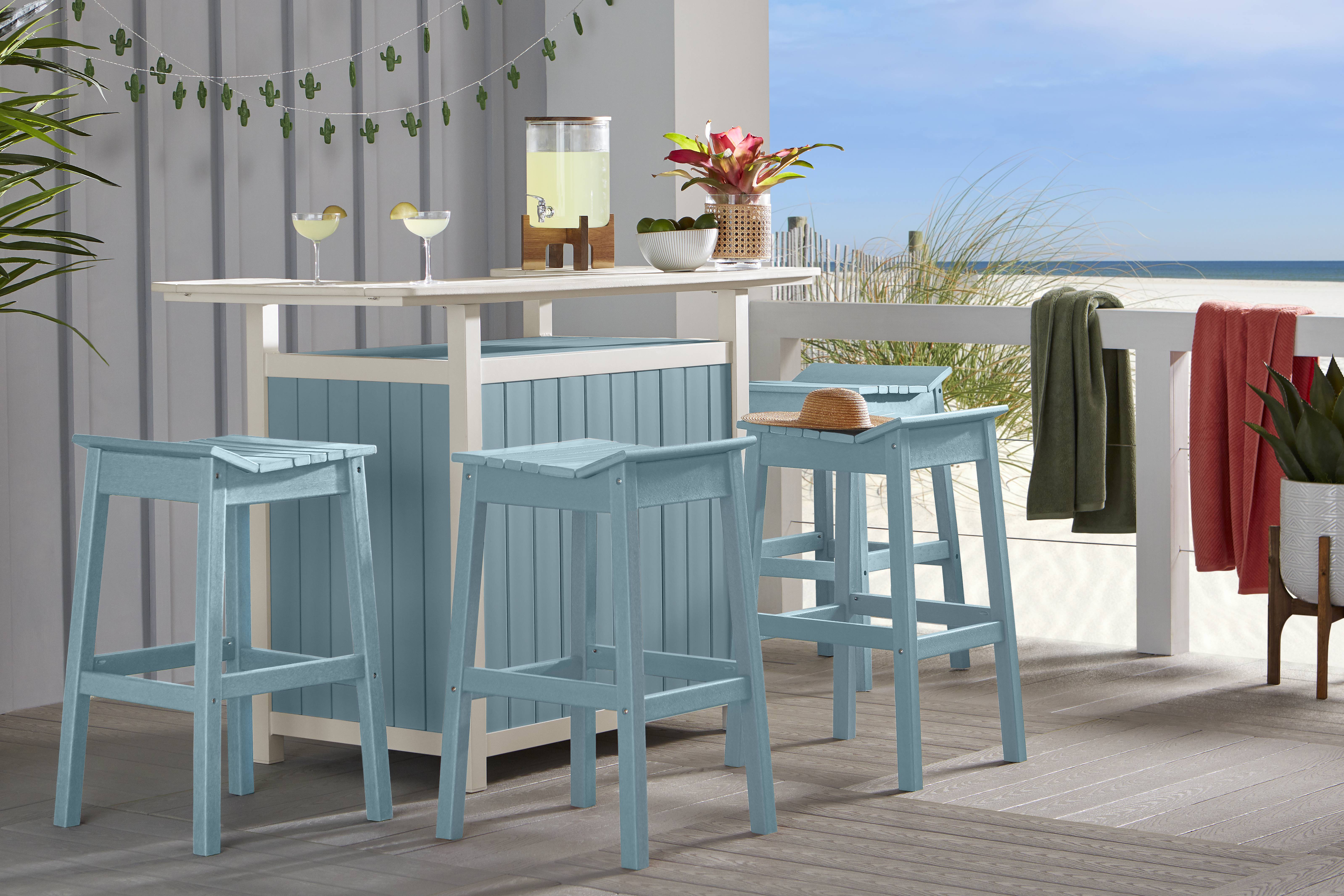 Addy Sky 5 Pc Outdoor Bar Set - Thumbnail - Image 1
