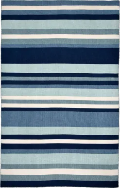 Shirnul Blue 5' x 7'6 Indoor/Outdoor Rug