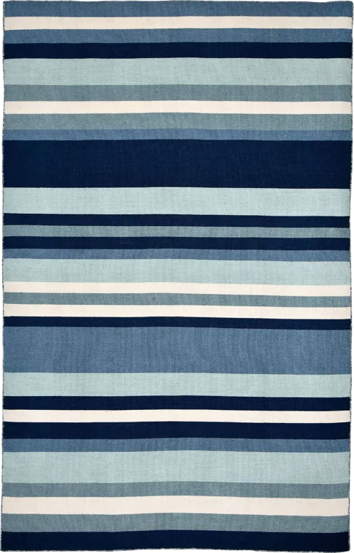 Shirnul Blue 5' x 7'6 Indoor/Outdoor Rug
