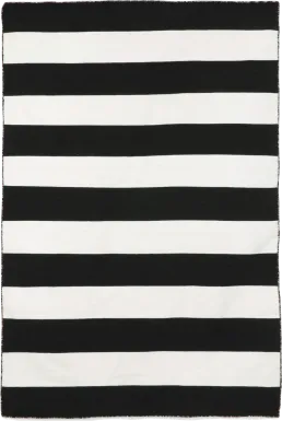 Lorahorn Black 7'6 x 9'6 Indoor/Outdoor Rug
