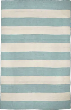 Lorahorn Blue 5' x 7'6 Indoor/Outdoor Rug