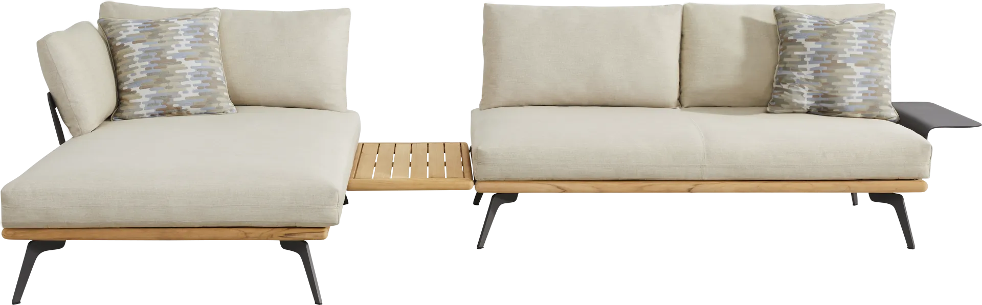 Larkin Natural 3 Pc Outdoor Sectional