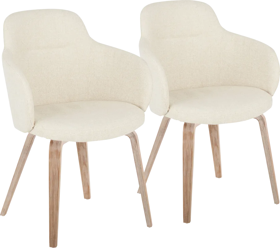 Waneden I Cream Side Chair, Set of 2