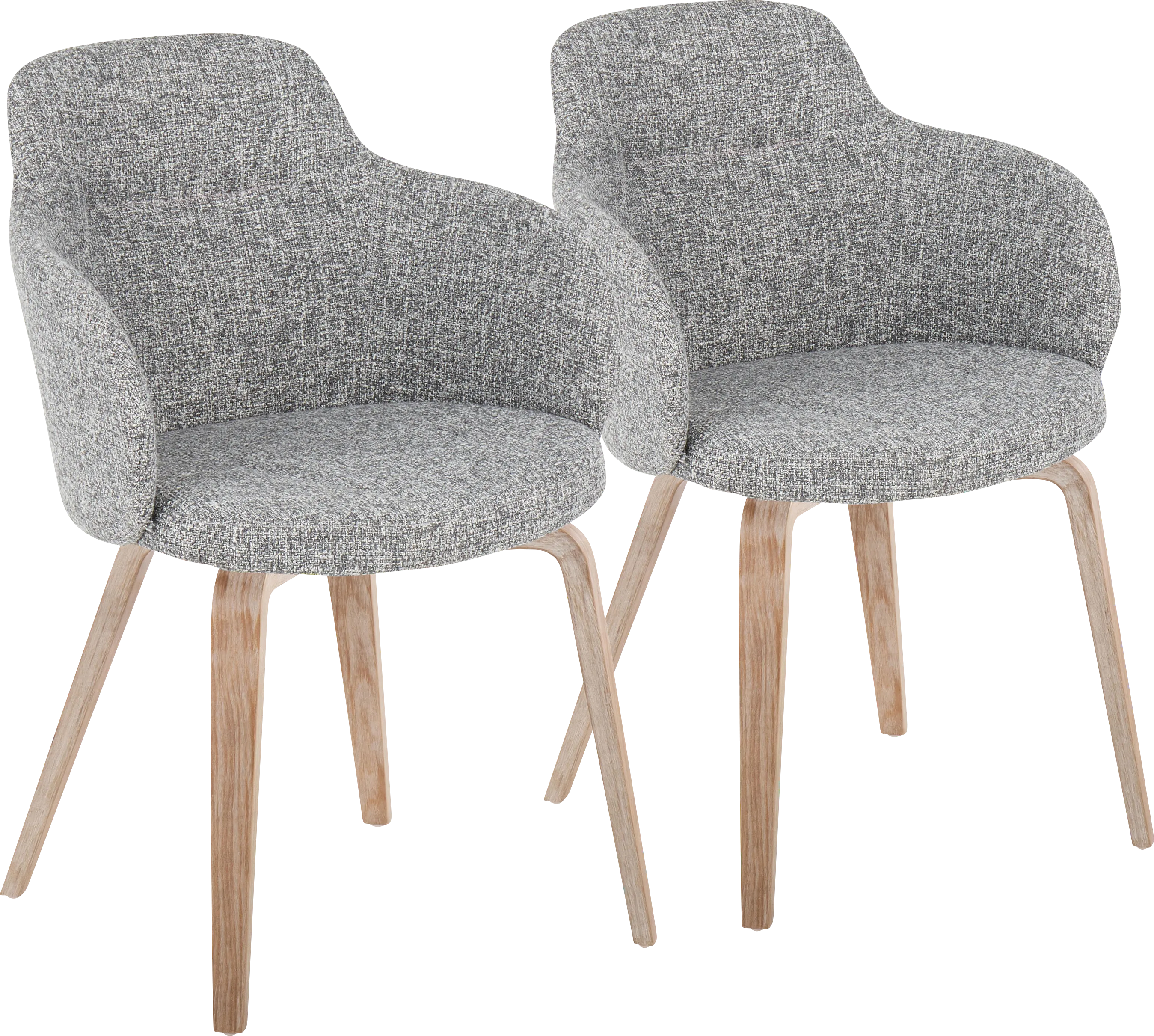 Waneden I Gray Side Chair, Set of 2 - Thumbnail - Image 1