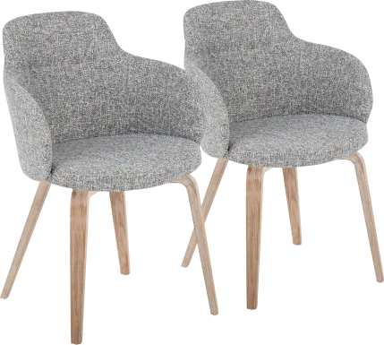 Waneden I Gray Side Chair, Set of 2