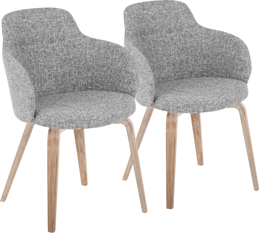 Waneden I Gray Side Chair, Set of 2