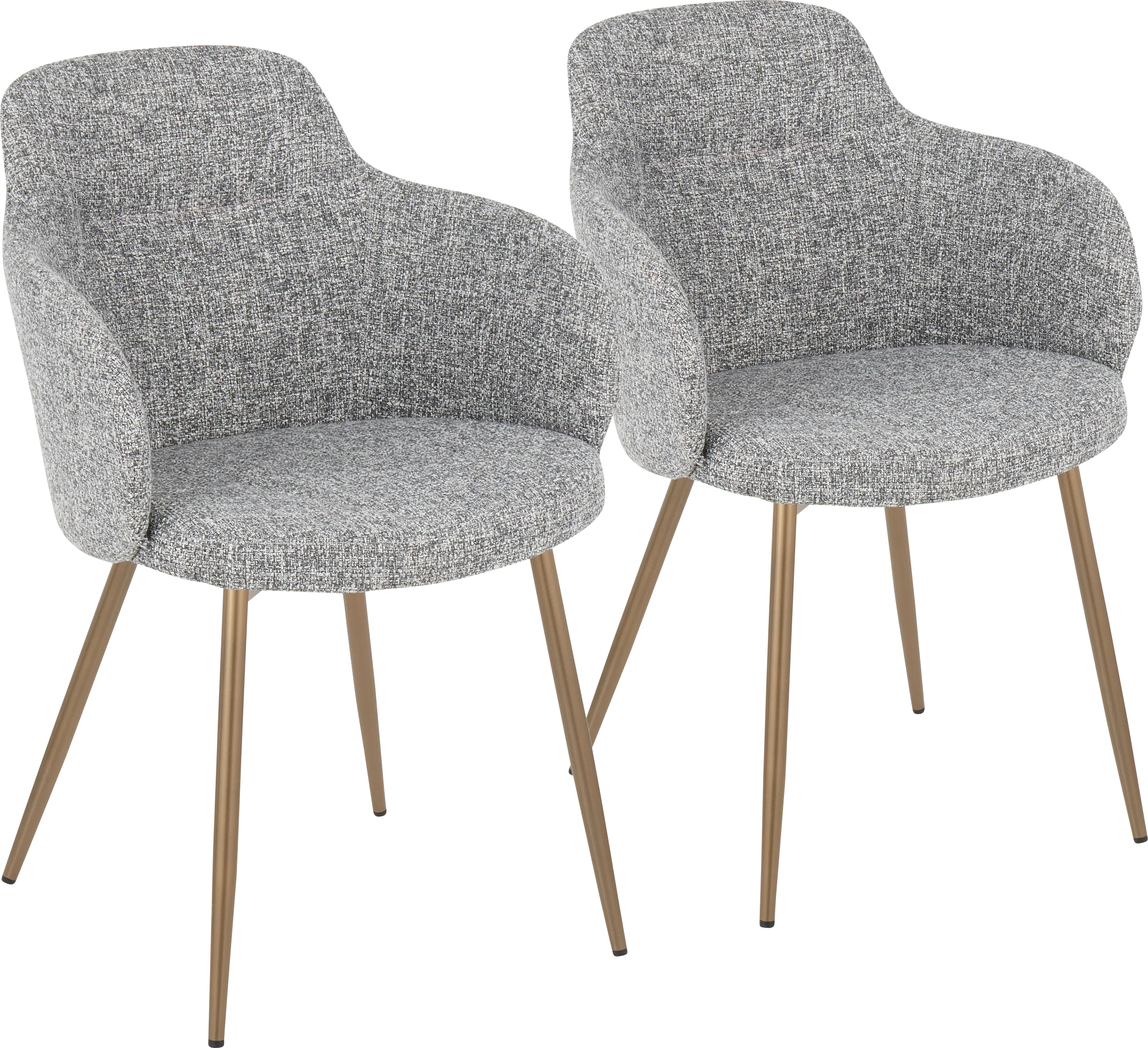 Waneden II Gray Side Chair, Set of 2 - Thumbnail - Image 1