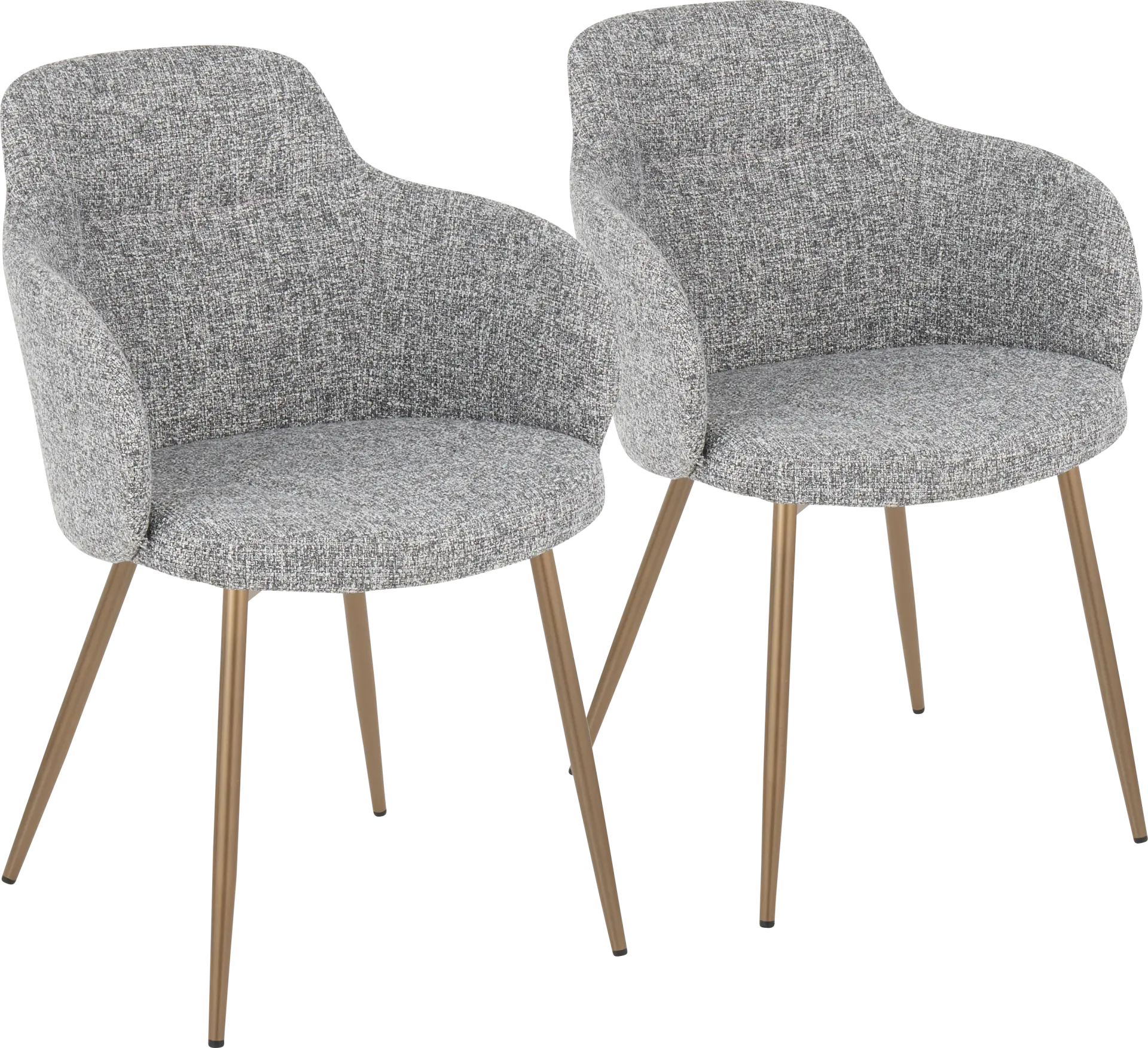Waneden II Gray Side Chair, Set of 2