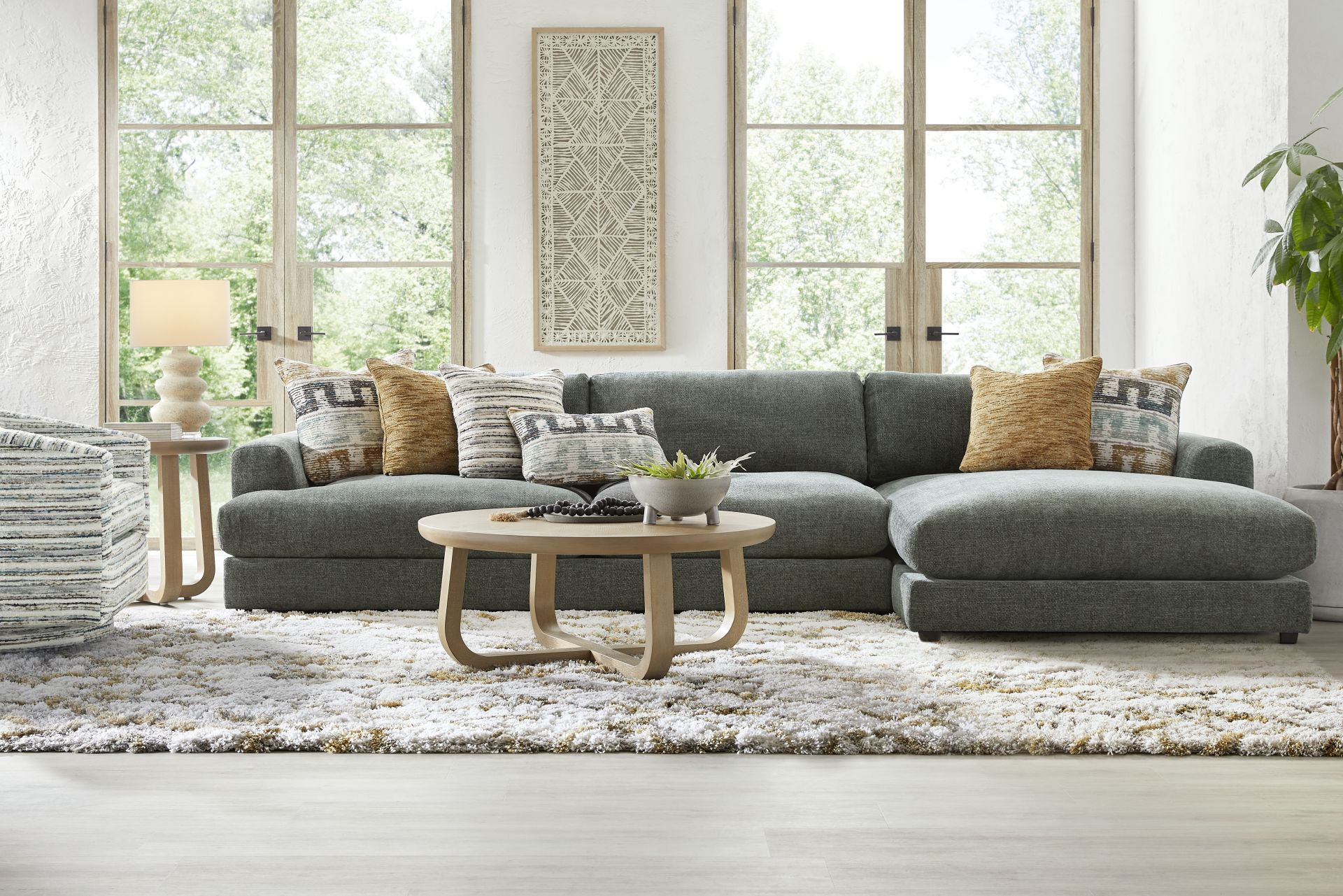 Montecito Charcoal 2 Pc Sectional - Image 2