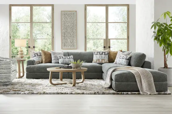 Montecito Charcoal 5 Pc Sectional