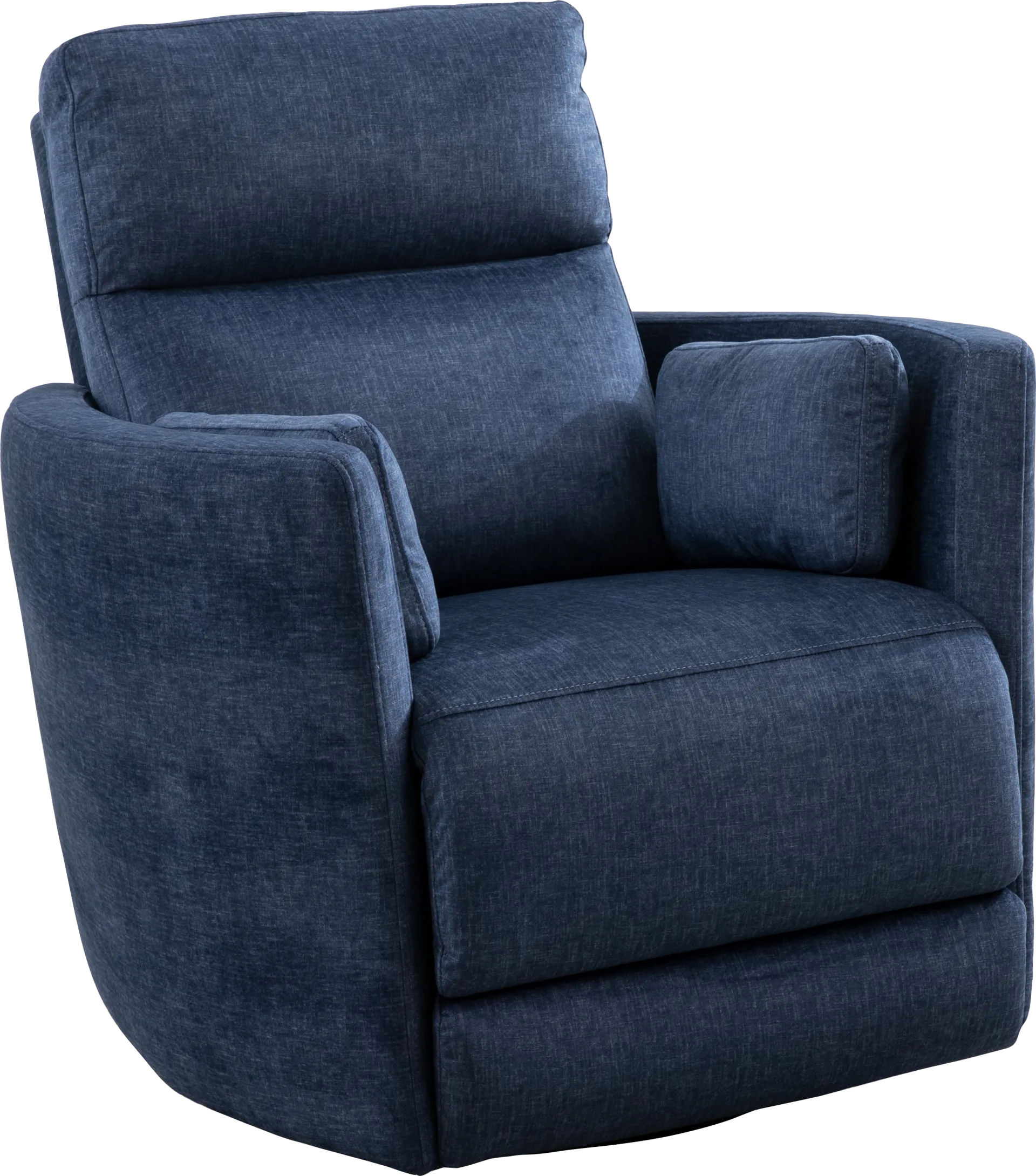 Tomlin Blue Swivel Glider Recliner - Image 1