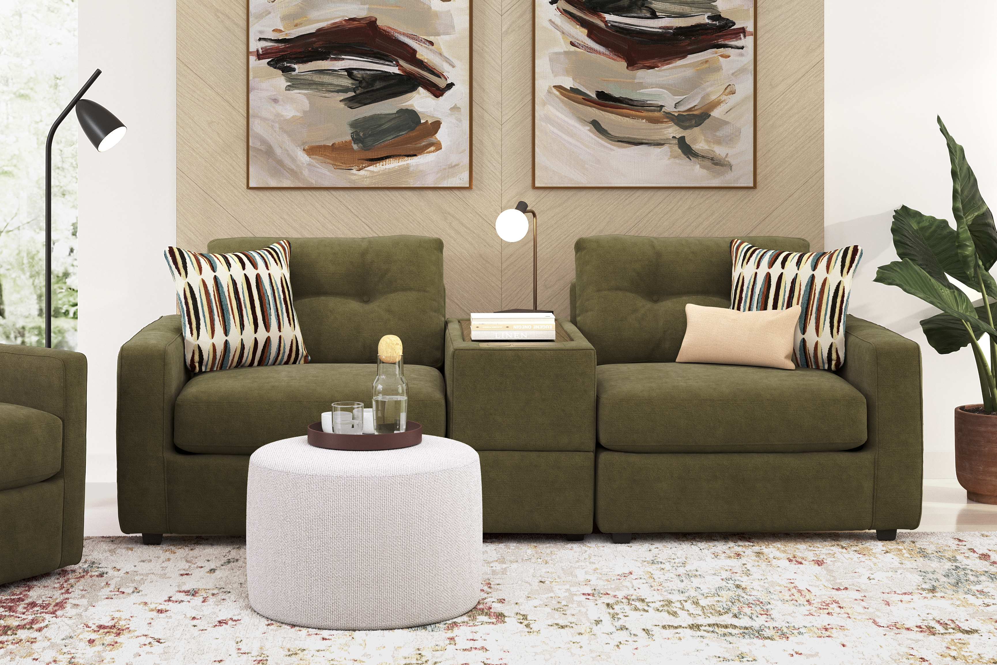 Moss 3 Pc ModularOne with Media Console - Thumbnail - Image 2