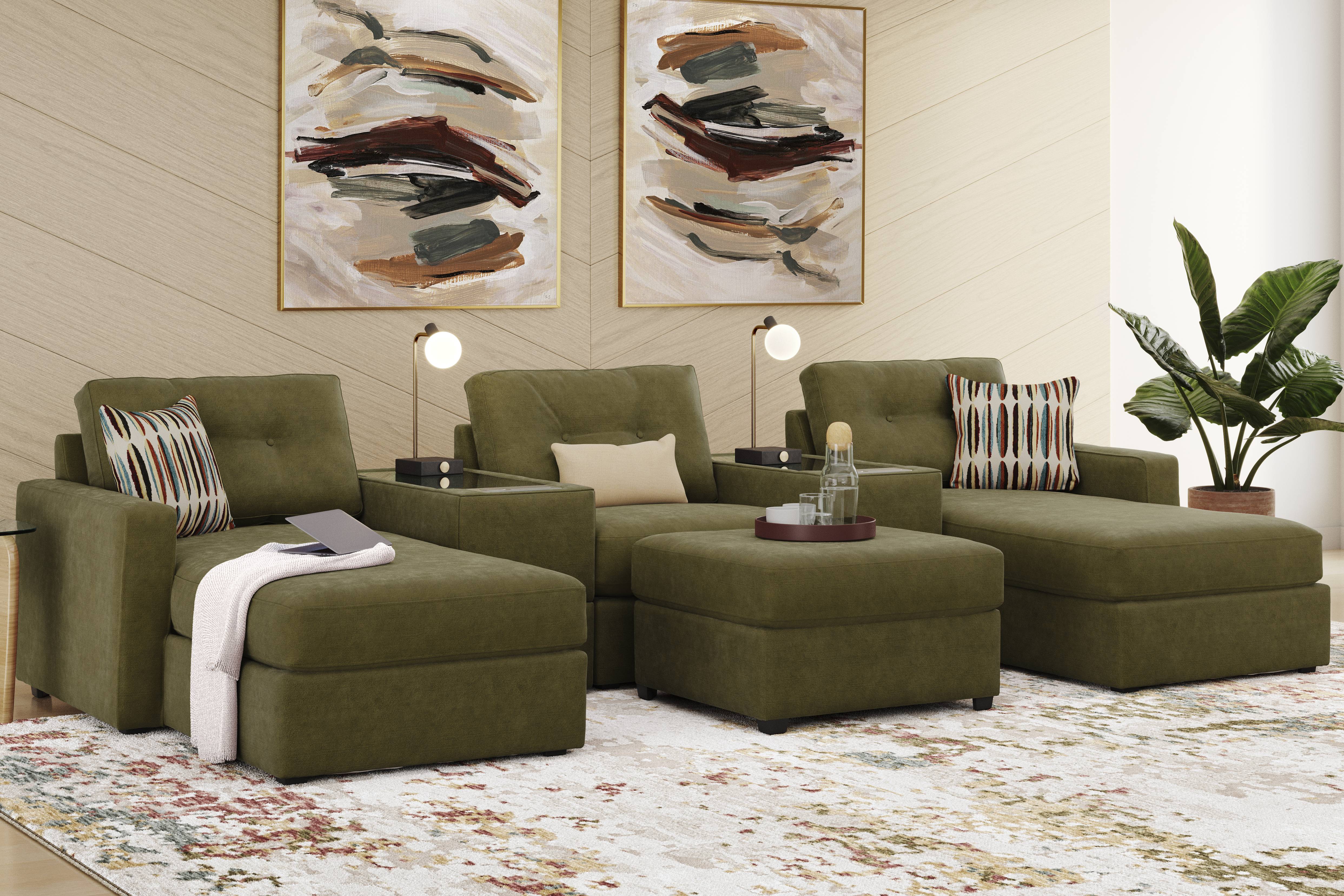 Moss 6 Pc ModularOne with Media Consoles - Thumbnail - Image 2