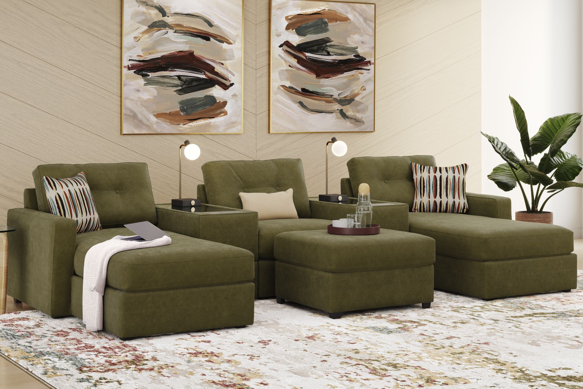 Moss 6 Pc ModularOne with Media Consoles - Image 2