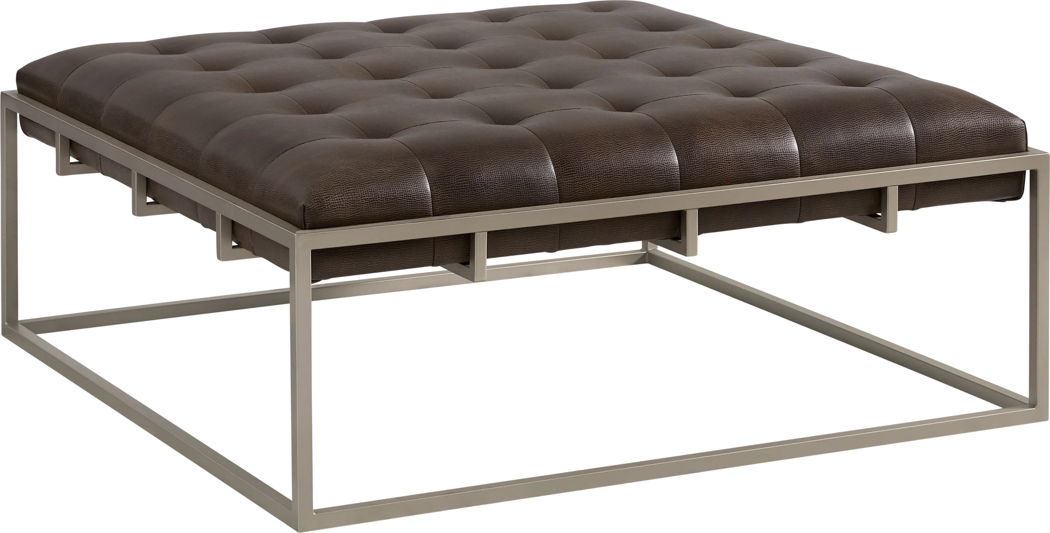 Vezelay Brown Upholstered Cocktail Table - Thumbnail - Image 1