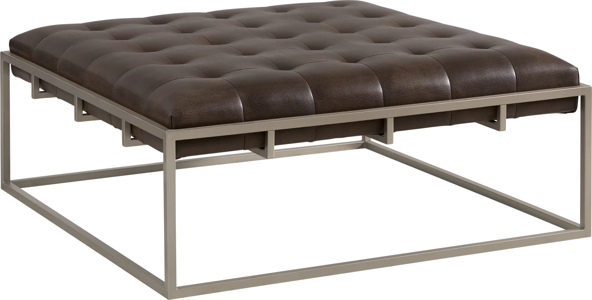 Vezelay Brown Upholstered Cocktail Table - Image 1