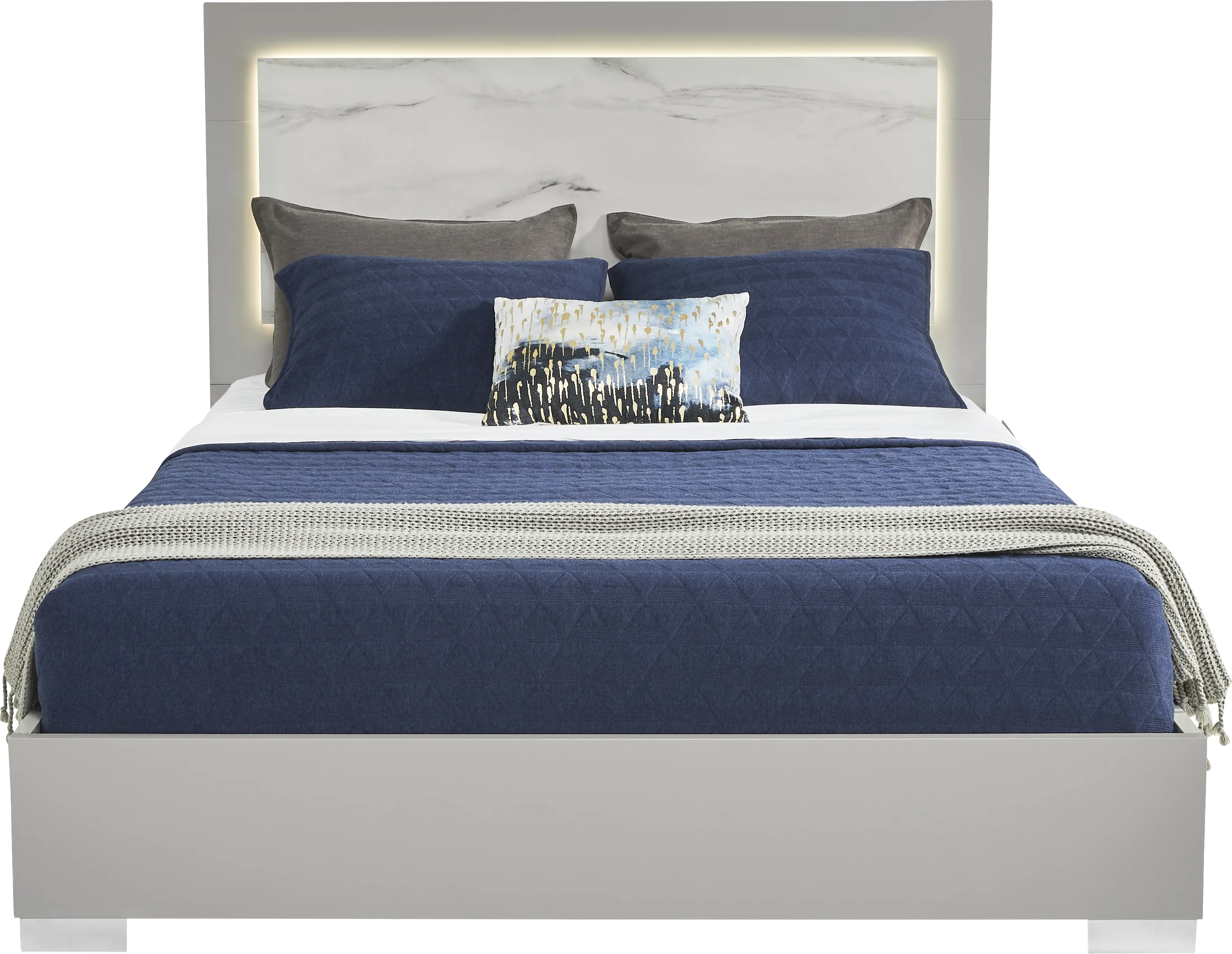 Beatrice Gray 5 Pc Queen Bedroom - Thumbnail - Image 2