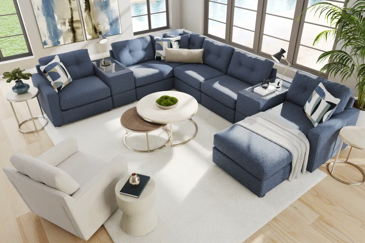 Dark Blue 8 Pc ModularOne
