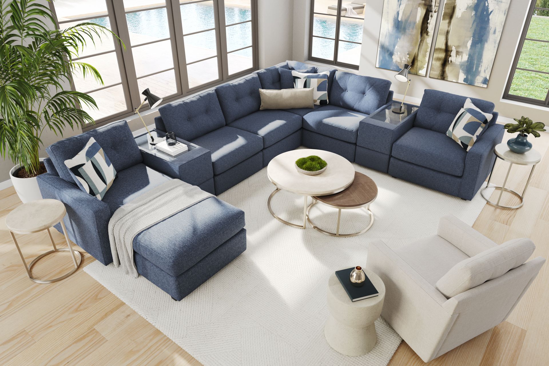 Dark Blue 8 Pc ModularOne - Image 2