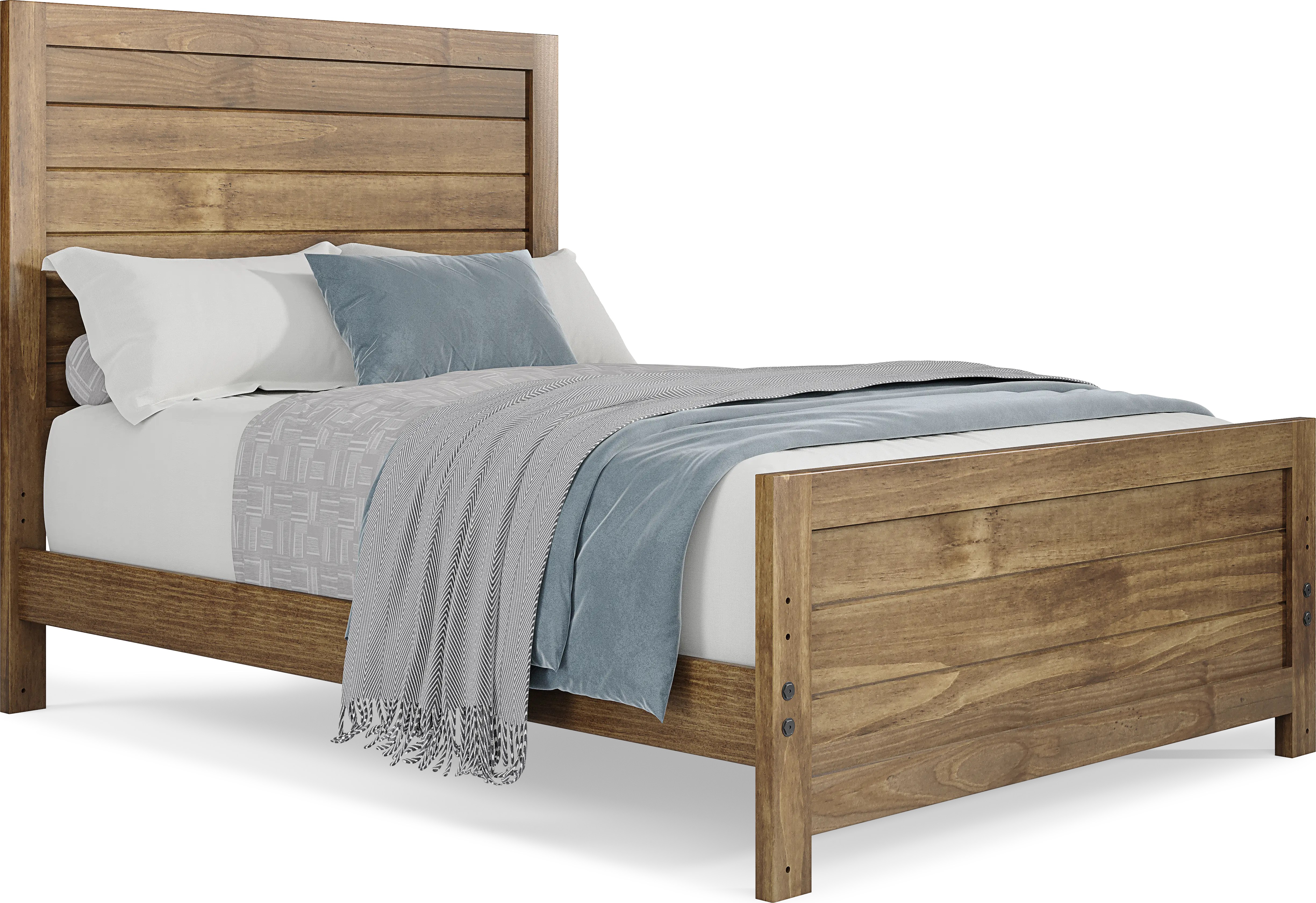 Kids Creekside 2.0 Chestnut Full Panel Bed - Thumbnail - Image 1