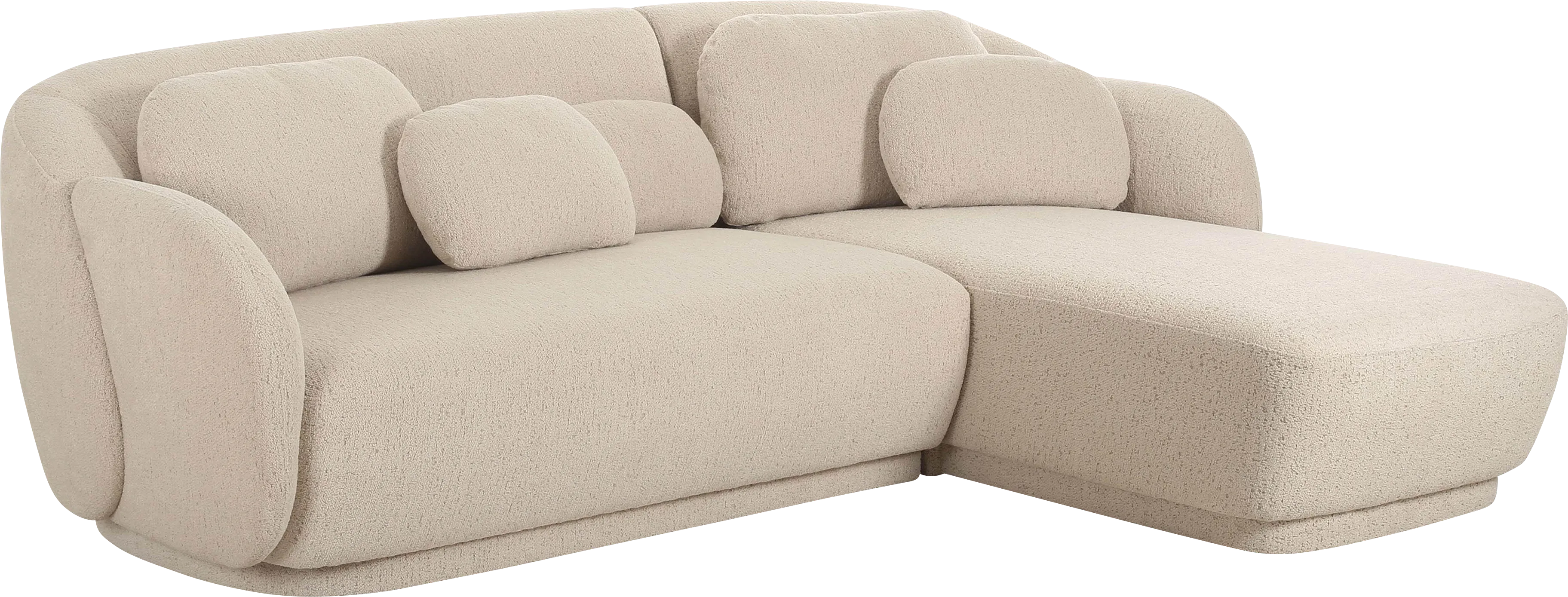 Daisylea Cream 2 Pc Right Arm Chaise Sectional - Thumbnail - Image 1