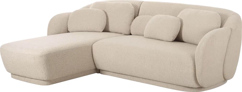 Daisylea Cream 2 Pc Left Arm Chaise Sectional