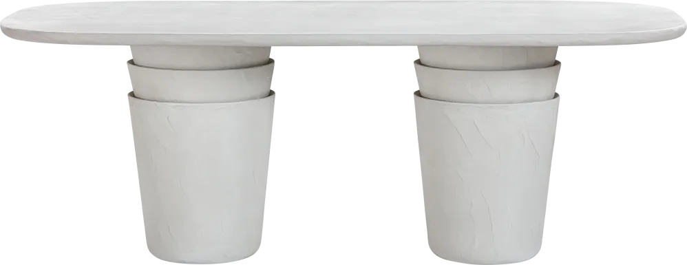 Himwich Light Gray Dining Table