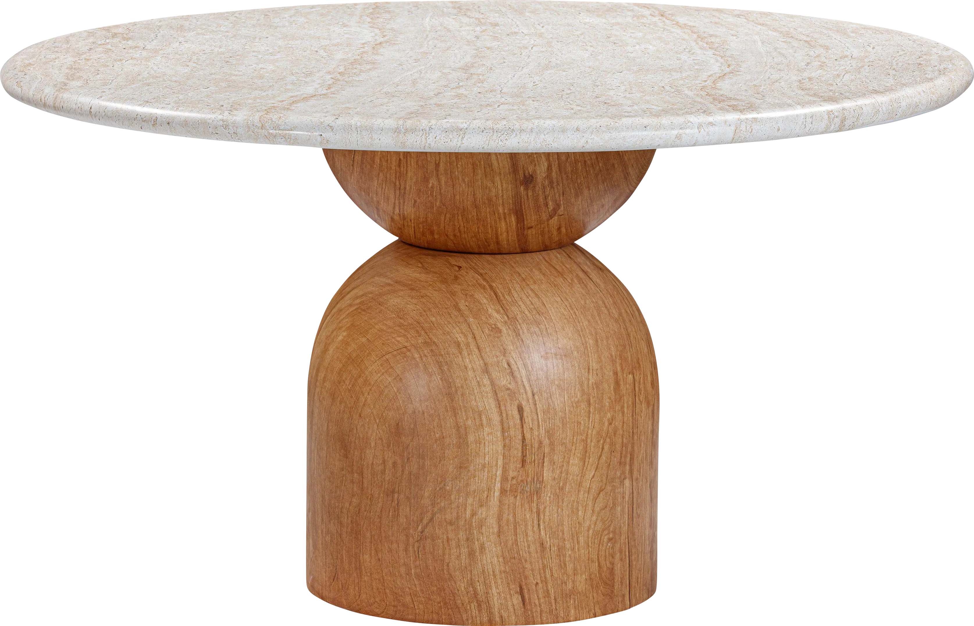 Sandeep Brown Round Dining Table - Thumbnail - Image 1