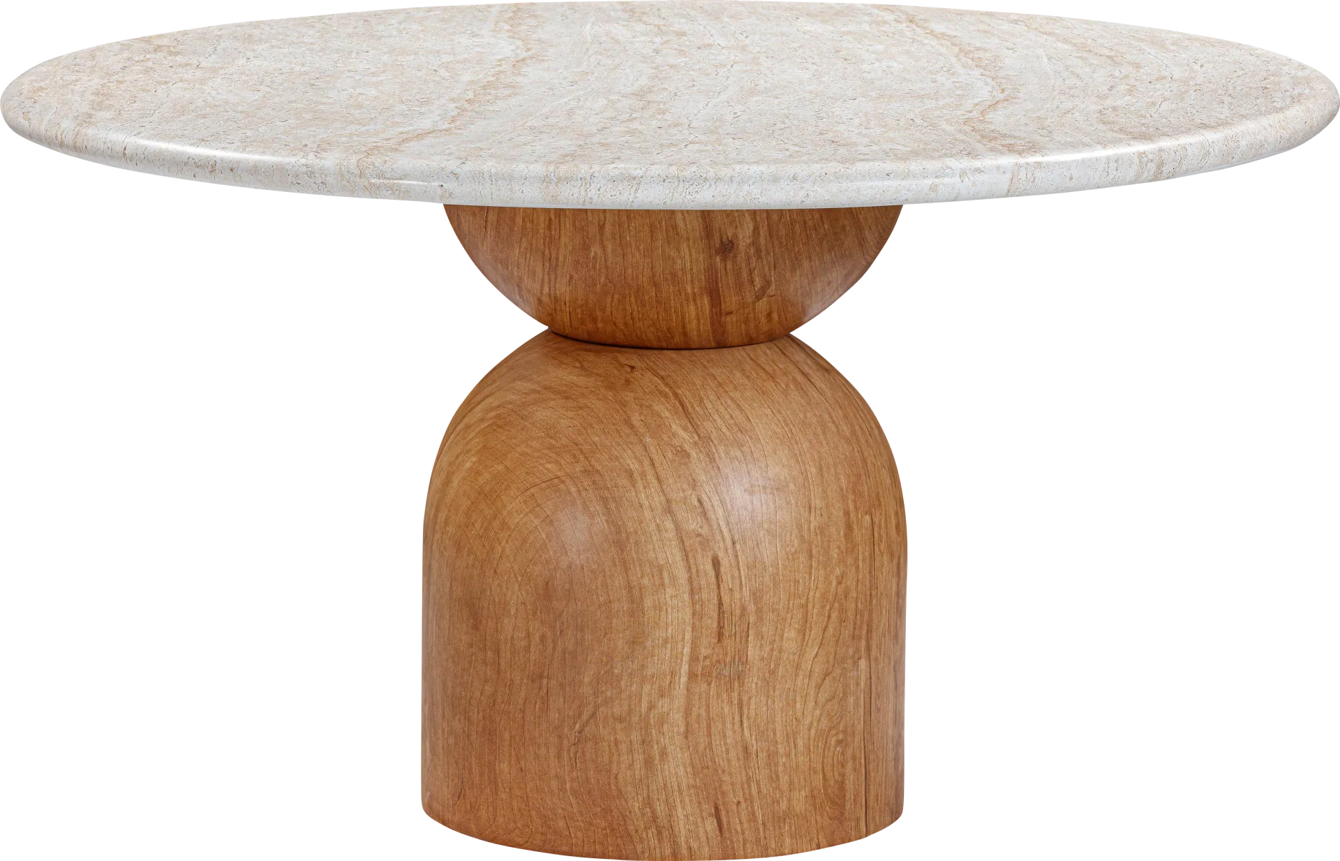 Sandeep Brown Round Dining Table - Image 1