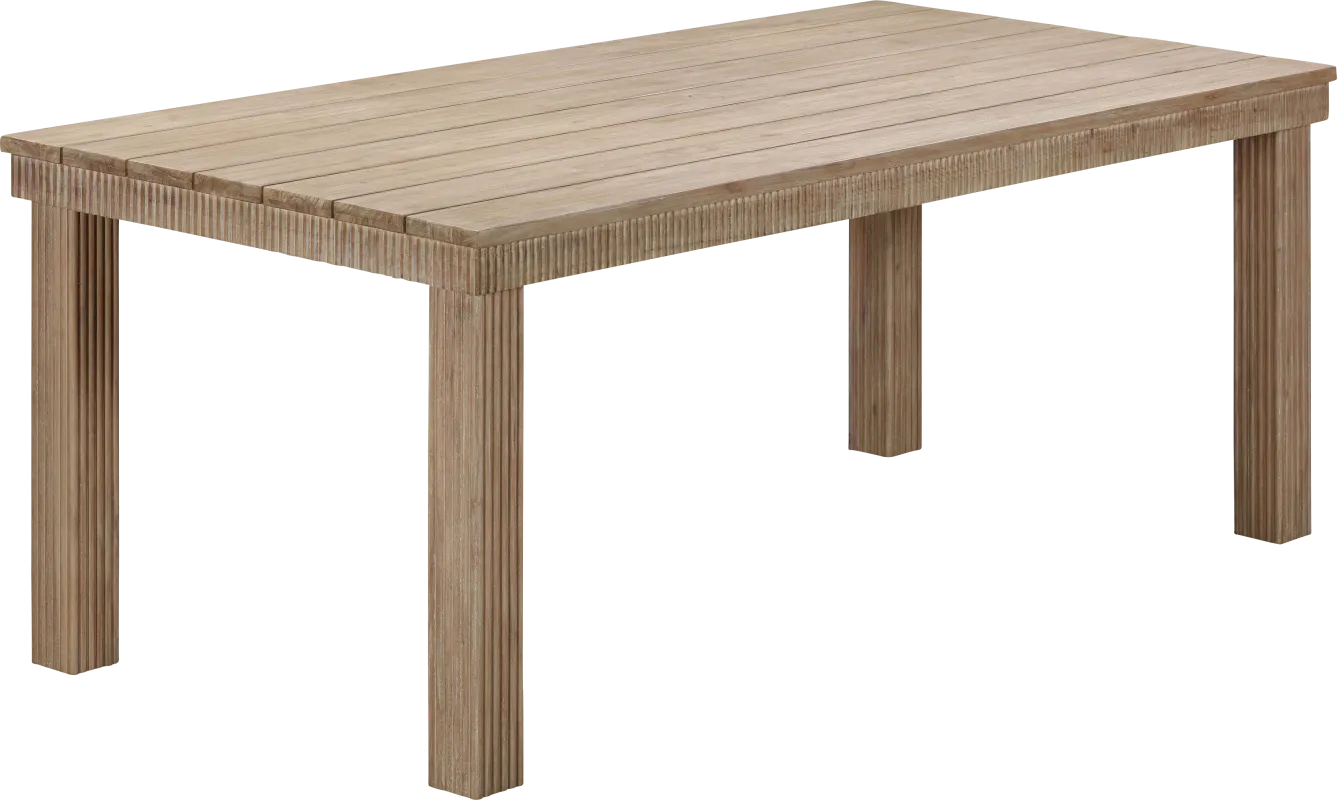 Outdoor Sodhi Brown 75 in. Dining Table