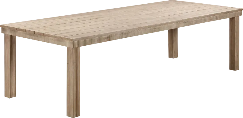 Outdoor Sodhi Brown 108 in. Dining Table