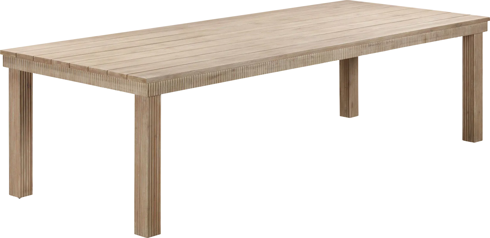 Outdoor Sodhi Brown 108 in. Dining Table