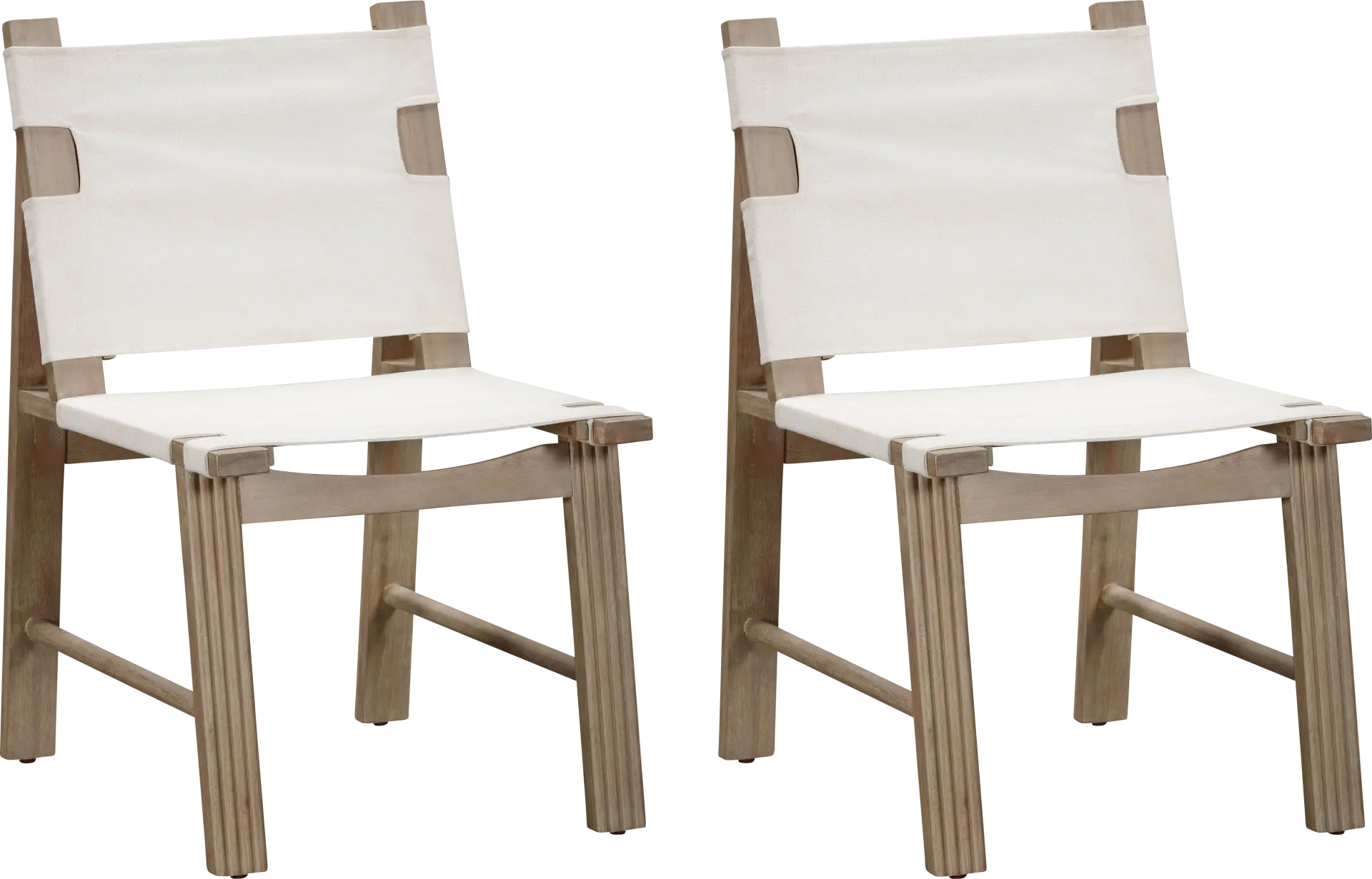 Outdoor Sodhi Cream Side Chair, Set of 2