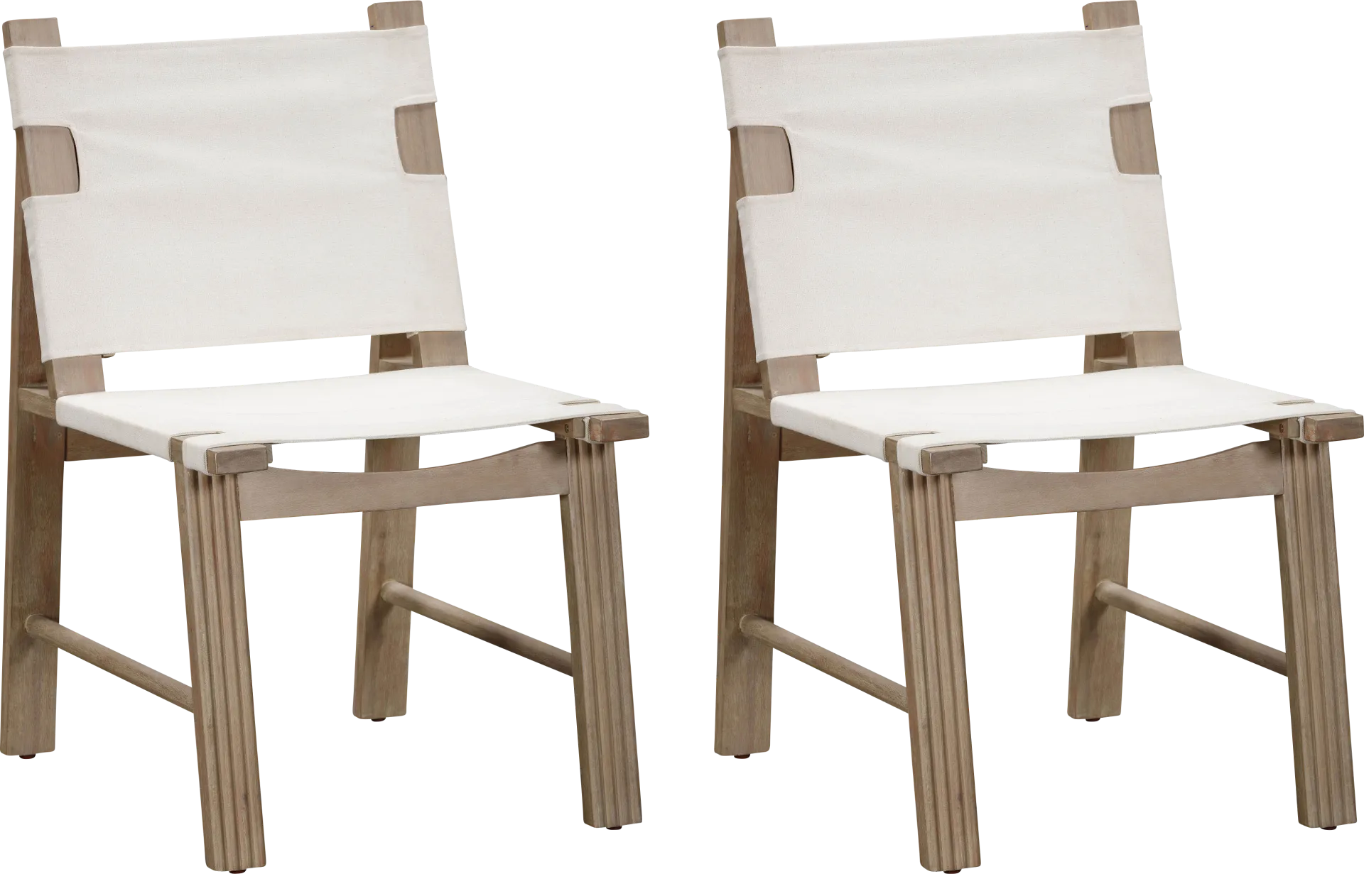 Outdoor Sodhi Cream Side Chair, Set of 2 - Image 1