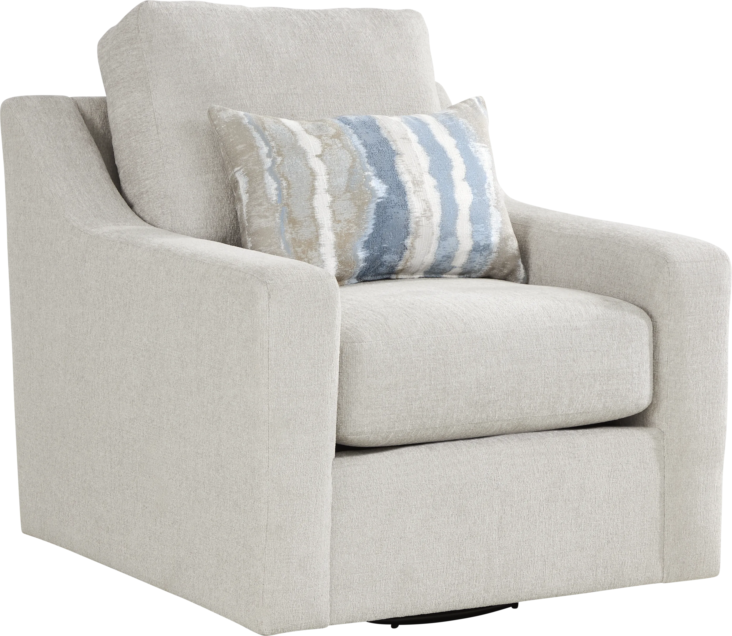 Cynthia Dove Swivel Chair - Thumbnail - Image 1