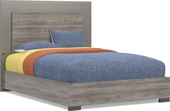 Kids Park Peak Gray Full Panel Bed