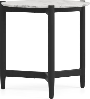 Harlowe Black Outdoor End Table