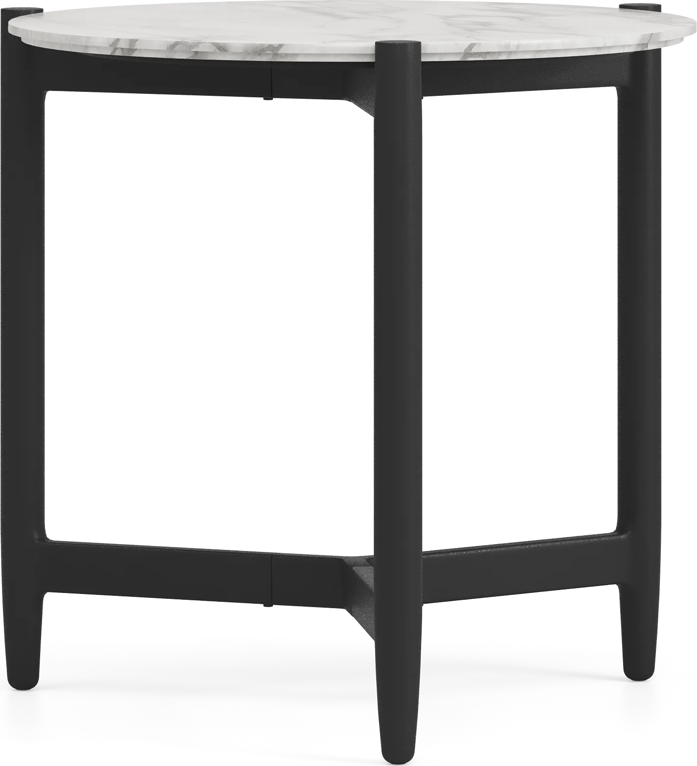 Harlowe Black Outdoor End Table - Image 1