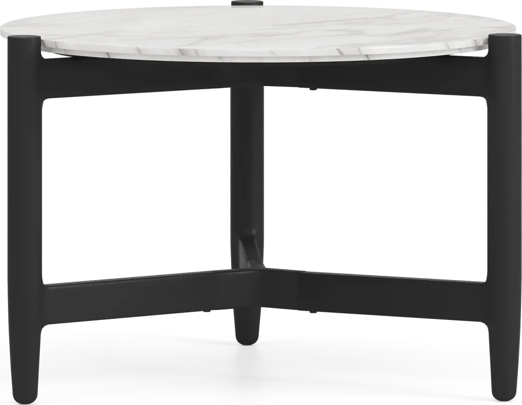 Harlowe Black Small Nesting Outdoor Cocktail Table