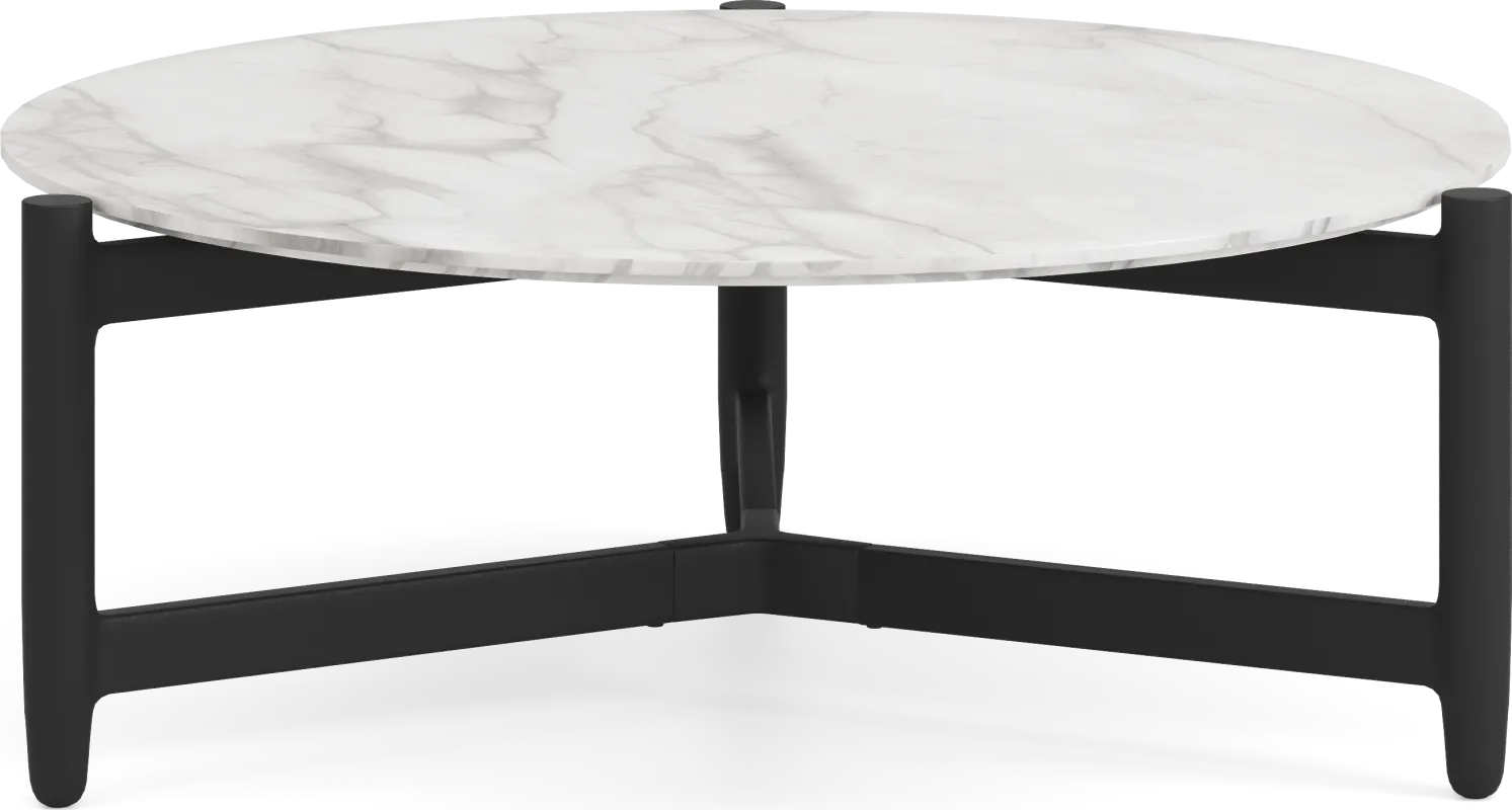 Harlowe Black Large Nesting Outdoor Cocktail Table